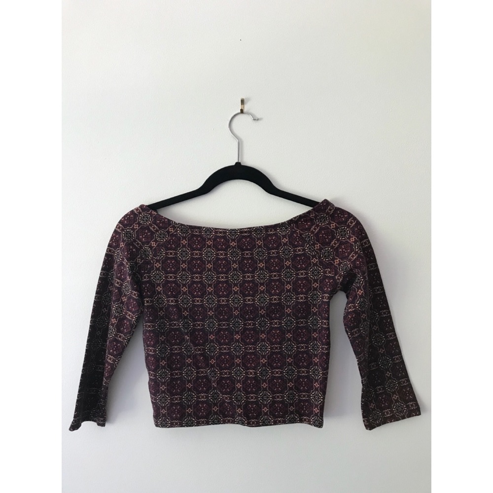 Patterned Crop Top - Picture 2 of 2